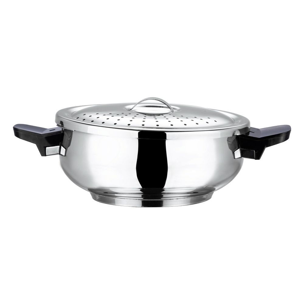 Vinod 18/8 Stainless Steel Magic Pressure Cooker - 5.5 Litre (Induction Friendly)