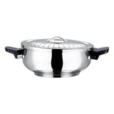 Vinod 18/8 Stainless Steel Magic Pressure Cooker - 5.5 Litre (Induction Friendly)