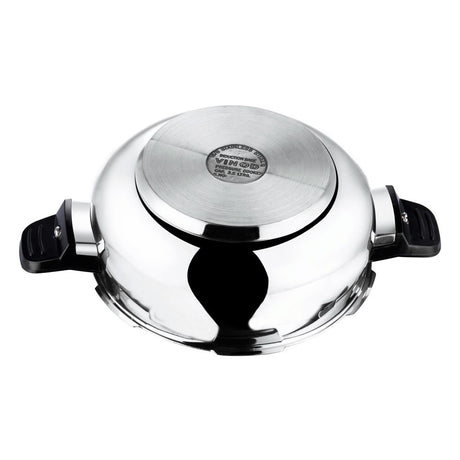 Vinod 18/8 Stainless Steel Magic Pressure Cooker - 5.5 Litre (Induction Friendly)