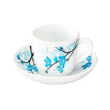 Borosil Larah Cup and Saucer Set 12-Pieces White