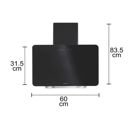 ELICA Chimney KITTY ETB HE LTW 80 BK T4V LED