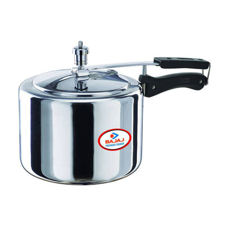 BAJAJ PCX 33 ALUMINIUM BASE PRESSURE COOKER, 3 LITRES, SILVER
