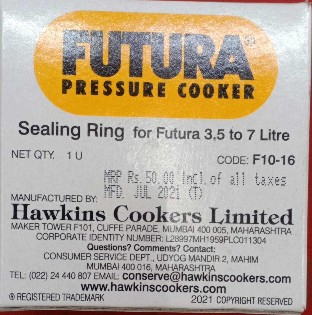 FUTURA SEALING RING 3.5 LITRE 7 Litre (F10-16)