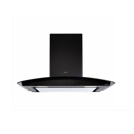 ELICA CHIMNEY GLACE EDS HE LTW 90 BK NERO T4V LED S
