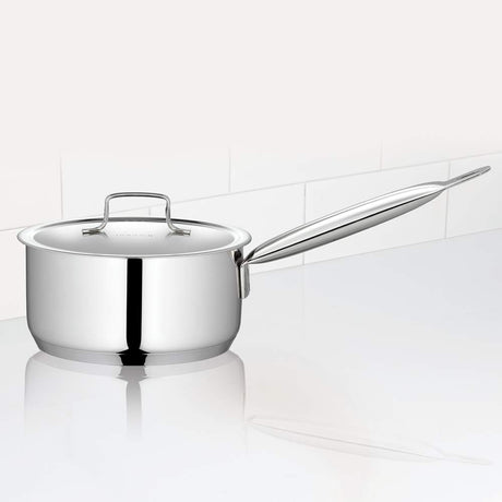 Borosil 2.3 Litre Stainless Steel Sauce Pan Tri-Ply Bottom