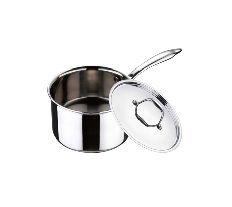 BERGNER ARGENT TRIPLY SAUCEPAN WITH LID STAINLESS STEEL 18cm