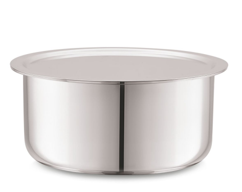 CELLO 14 CM Triply Stainless Steel Tope With Lid ( 1.0 Ltr )