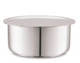 CELLO 14 CM Triply Stainless Steel Tope With Lid ( 1.0 Ltr )