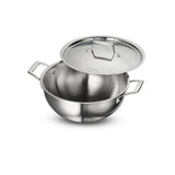 Tramontina Aeion 26cm Triply Deep Kadai with SS Lid