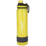 PROBOTT Stainless Steel Double Wall Vacuum Flask Rainbow Sports Bottle 900ml -Yellow (PB 900-02)