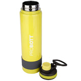 PROBOTT Stainless Steel Double Wall Vacuum Flask Rainbow Sports Bottle 900ml -Yellow (PB 900-02)