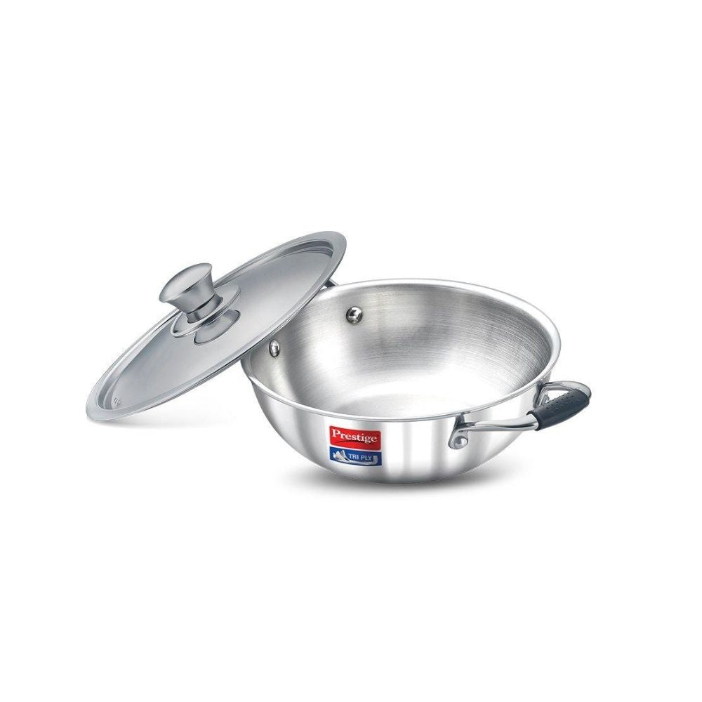 Prestige  Tri-Ply  Stainless steel Kadai, 220 mm