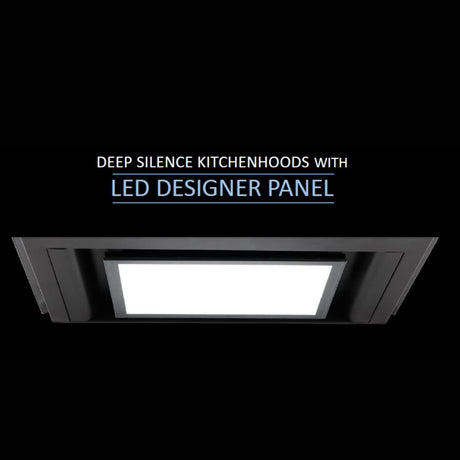 Elica Deep Silent Chimney Glace EDS PLUS HE LTW 60 NERO T4V LED P