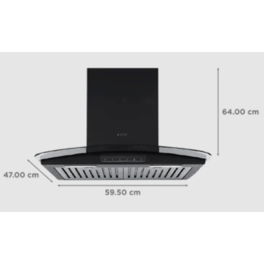 ELICA GLACE TF TRIM ETB PLUS LTW 60 NERO T4V LED