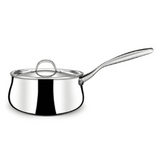 Stahl 2.4 L Stainless Steel Tea Pan, Triply Saucepan with Lid, Gas & Induction Base, 4278