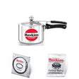 Hawkins Classic Pressure Cookers 3 Litre : CL3T with Hawkins Genuine 2 Gasket & 2 Safety Valve