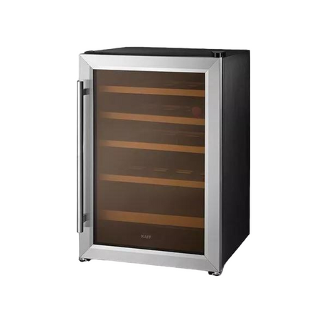 KAFF KWC 62 Single Zone Wine Coolers Glass Door With Stainless Steel Frame