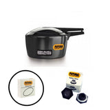 Futura Pressure Cooker Futura 2 Litre: FP 20 with Hawkins Futura Genuine 2 Gasket & 2 Safety Valve