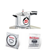 Miss Mary Pressure Cooker Miss Mary 8.5 Litre MM85 with Hawkins Genuine 2 Gasket & 2 Safety Valve