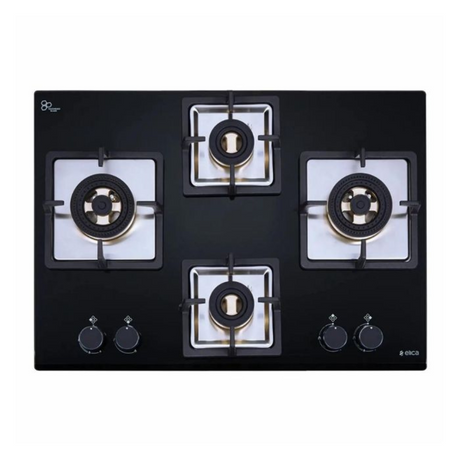 Elica 4 Full Brass Burner IND FLEXI FB 470 DX DFS Direct Flame Technology