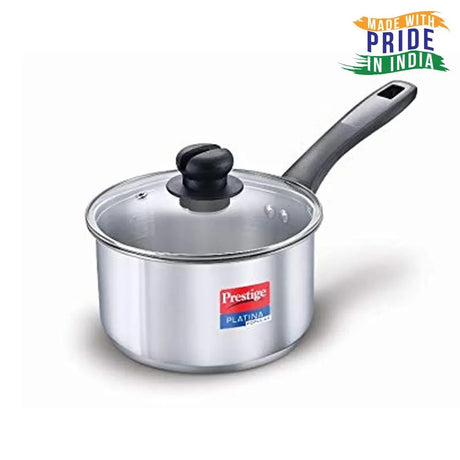 Prestige Platina Popular Stainless steel Sauce Pan, 160Mm