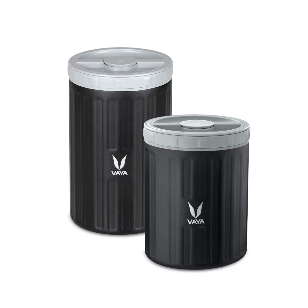 Vaya Preserve  Black - Vacuum Insulated Stainless Steel Meal Container, Meal Jar, Portable Lunch Box