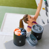 Vaya Preserve  Black - Vacuum Insulated Stainless Steel Meal Container, Meal Jar, Portable Lunch Box