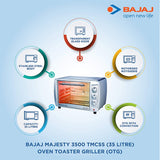 Bajaj 4500 TMCSS (45 Litre) Oven Toaster Griller (OTG)