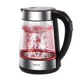 Havells Vetro Digi Kettle 1.7L, 2000W, Glass SS body Electric Kettle