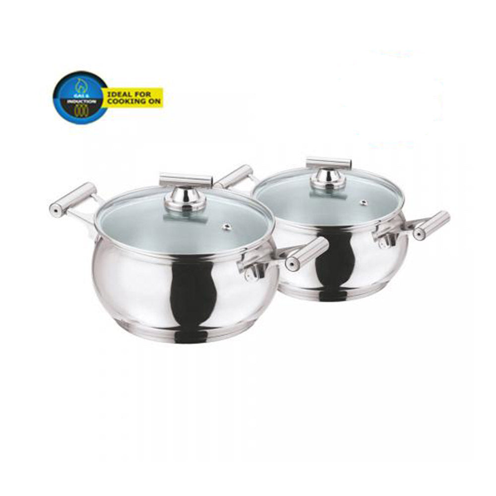 Vinod 2 Pcs Tall Belly Sicily Casserole