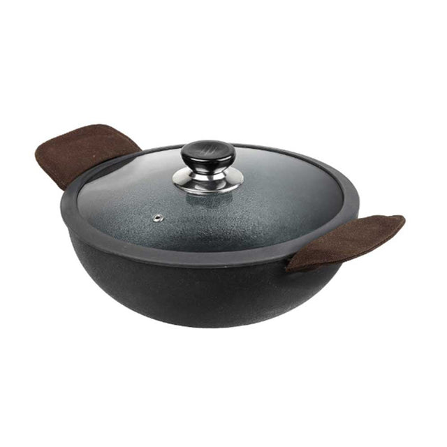 Vinod 26 Cm Legacy Pre-Seasoned Cast Iron Kadai ,4.3 Litre (LCIDK26)