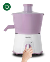 Viva Collection HL7581/00 Juicer Mixer Grinder 600W with Turbo Power Motor - Easy 3-Step Juicing for Tough Fruits and Vegetables