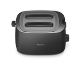 HD2582/90 Daily Collection Toaster | 8 Browning Settings | 2 Large Slots | Bun Warming Rack | Reheat & Defrost | Compact Design with Dust Cover