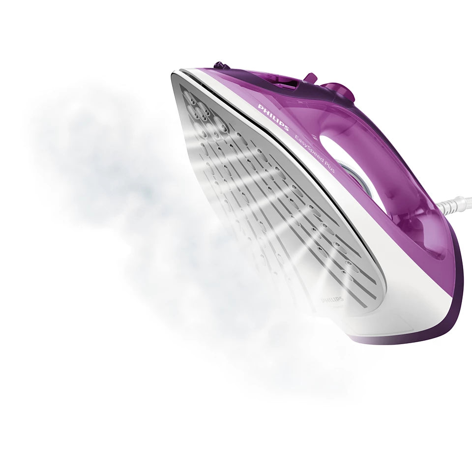 EasySpeed Plus Steam Iron GC2147/30 | 2400W Power | 150g Steam Boost | Ceramic Soleplate | Drip-Stop Technology
