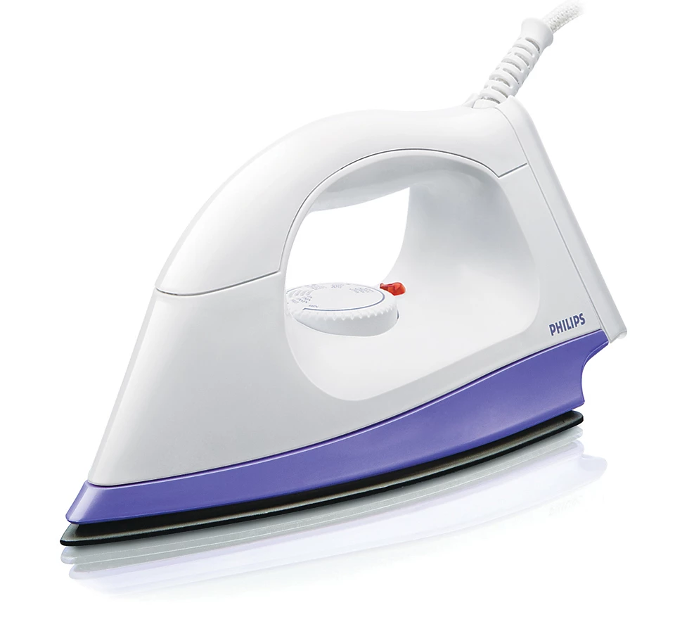 HI113 1000-Watt Dry Iron with Button Groove & American Heritage Soleplate – Lightweight & Fast Heating