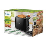 HD2582/90 Daily Collection Toaster | 8 Browning Settings | 2 Large Slots | Bun Warming Rack | Reheat & Defrost | Compact Design with Dust Cover
