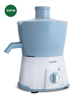 Viva Collection HL7577/00 Juicer 600W with Turbo Torque Motor, Easy 3-Step Juicing, High Endurance Motor for Tough Fruits and Vegetables