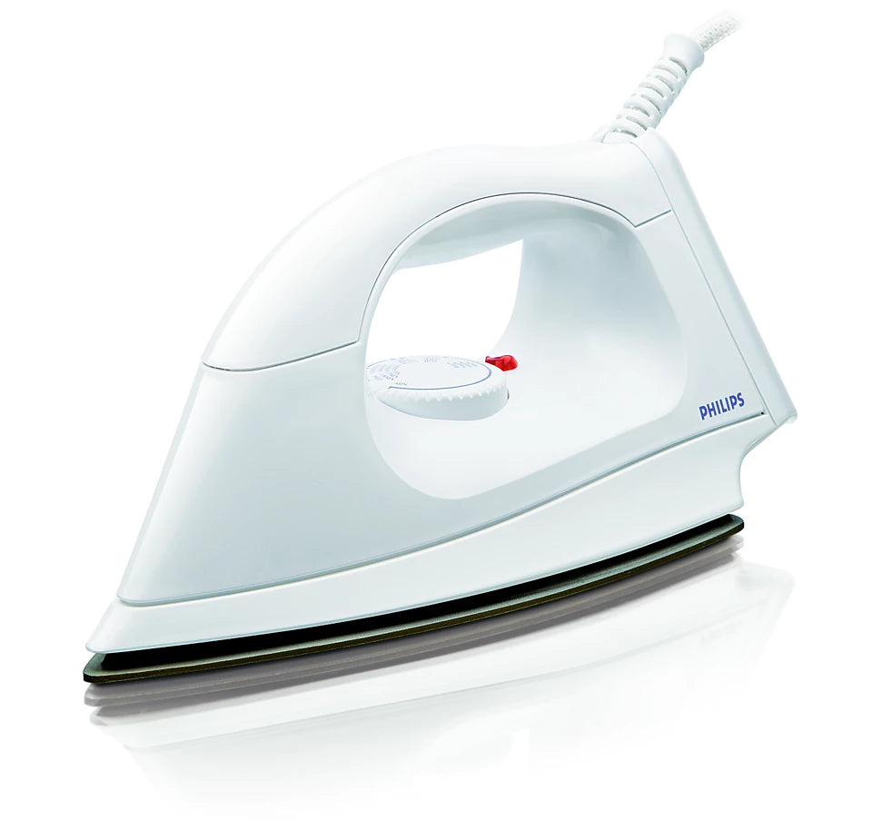 HI114 Dry Iron – 1000W with Golden American Heritage Soleplate & Button Groove