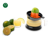 Daily Collection Citrus Press HR2777 – 80% Juice Extraction, 2-Way Rotation, 2 Cone Sizes, Transparent Bowl (0.5L)