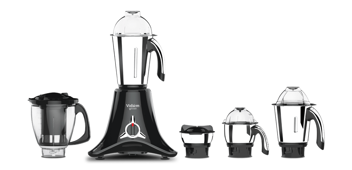 Vidiem MG 518 A V Star Premium 750W Mixer Grinder, Black