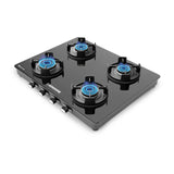 Regal Pro 4 Burner Gas Stove Toughened Glass Cooktop Manual Ignition