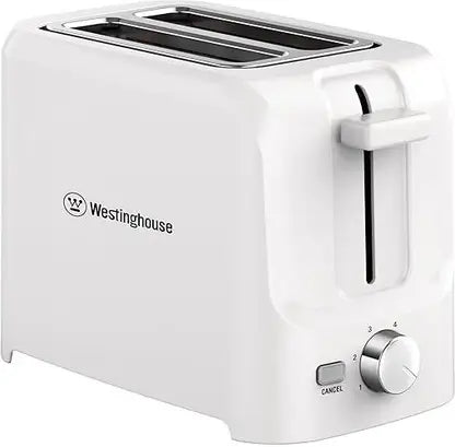 Westinghouse Simple Life 2 Slice 800W Smart Auto Toaster White| 6 Shade Browning Controls, High Lift Lever, Removable Crumb Tray, Mid-Cycle Cancel Feature