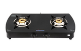 Suryaflame 2B CURVE SERIES BLACK MS NA  (2 Burners)