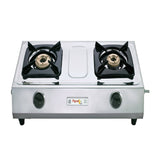 Buy Pigeon Cute 2 Burner stainless steel Cooktop at the lowest price in India at Apnidukaan.com