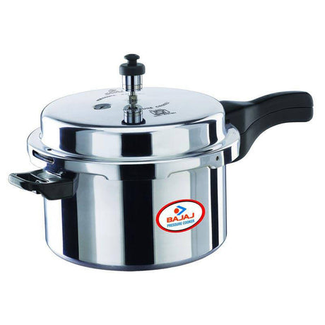 BAJAJ MAJESTY ALUMINUM BASE PRESSURE COOKER WITH OUTER LID