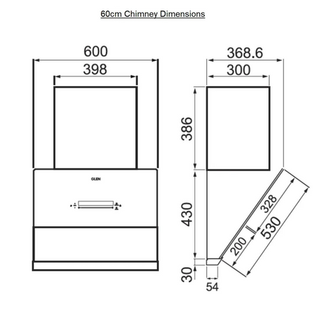 Glen CH 6074 BLDC MS AC 60cm Auto Clean