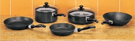 Hawkins Futura Non-Stick 7 Piece Glass Lid Cookware Set 4	