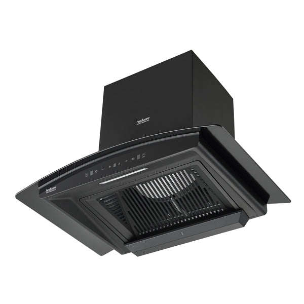 Hindware Zinnia Blk Autoclean 75cm  Wall Mounted Chimney