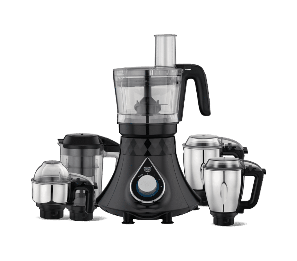 Preethi Zodiac Cosmo MG 236 Mixer Grinder 750-Watt 5 Jars With Dice Attachment