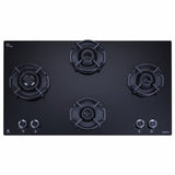 MATT FLEXI HEXA 491 LOTUS IND HD BRASS Built-in Gas Hob 4 Burner 90 cm (Black)